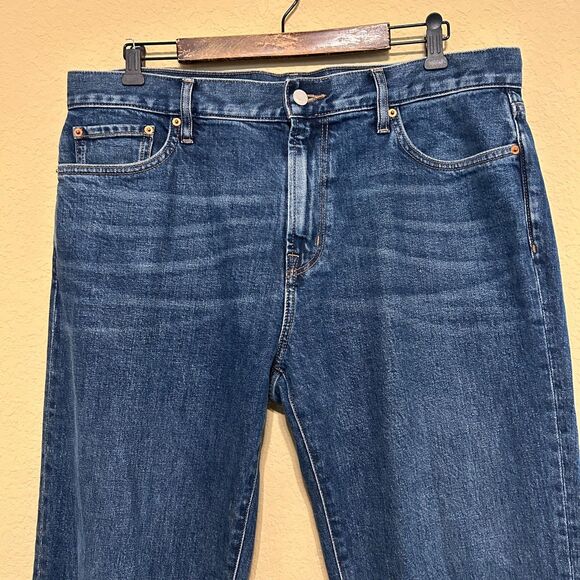 Outerknown SEA Jeans Local Straight Fit Mens 36X34 Medium Wash Organic Cotton - Picture 3 of 8